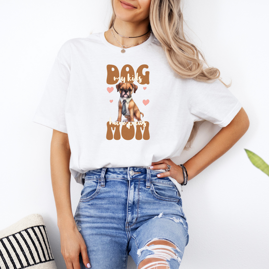 Dog Mom-My Kids Have Paws - Boxer Dog Classic T-Shirt