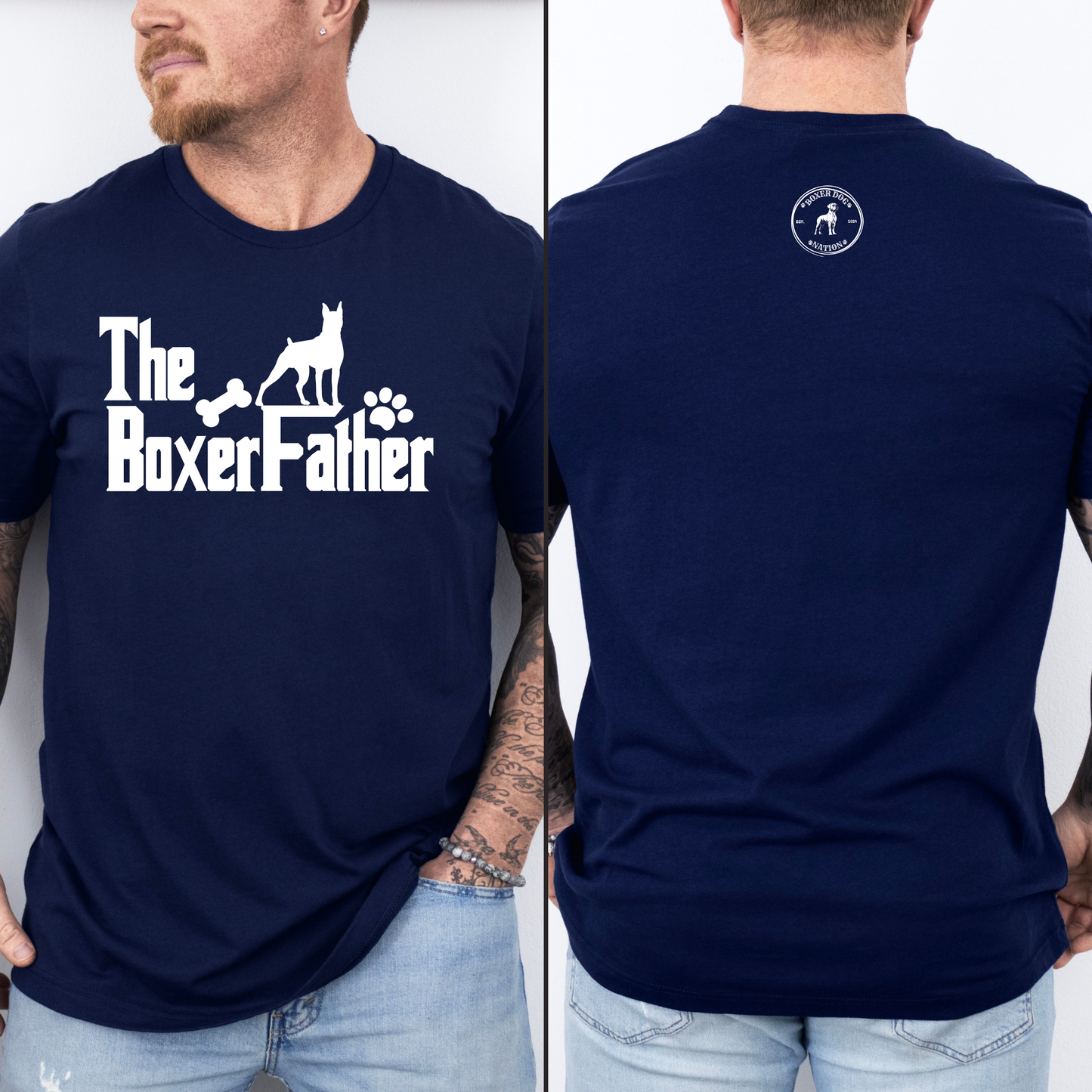 The BoxerFather – Boxer Dog T-Shirt Funny