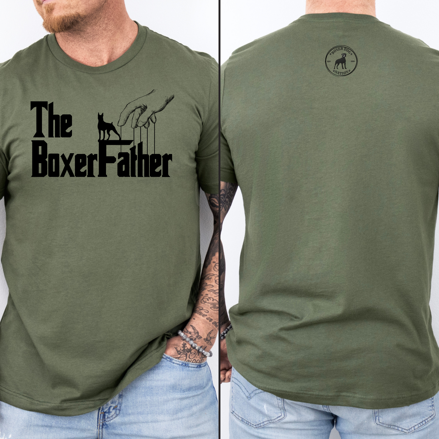 The BoxerFather (OG-ish) – Boxer Dog T-Shirt