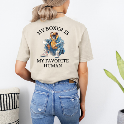 My Boxer Is My Favorite Person - Boxer Dog Classic T-Shirt