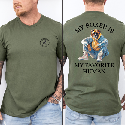 My Boxer Is My Favorite Person - Boxer Dog Classic T-Shirt