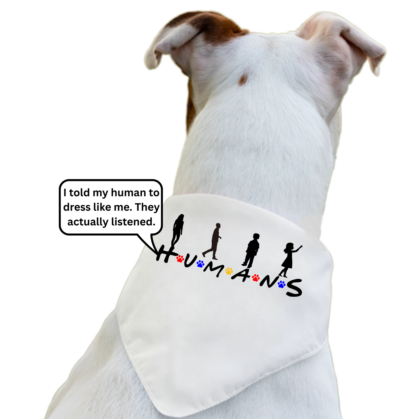 H.U.M.A.N.S. (Friends Style) - Boxer Dog Pet Bandana