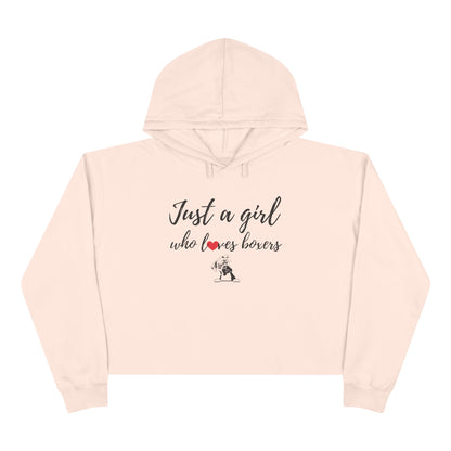 Just A Girl Who Loves Boxers – Boxer Dog Crop Hoodie