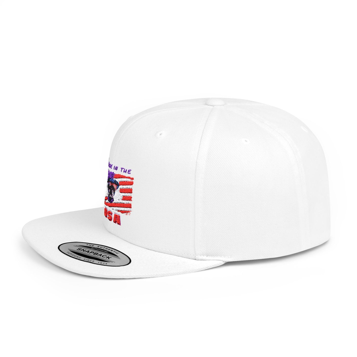 Boxer USA Flag- Flat Bill Snapback Hat