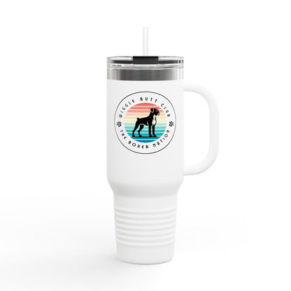 Wiggle Butt Club - Boxer Dog Insulated Travel Tumbler, 40oz