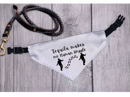 Tequila Makes Me Human Wiggle - Boxer Dog Pet Bandana