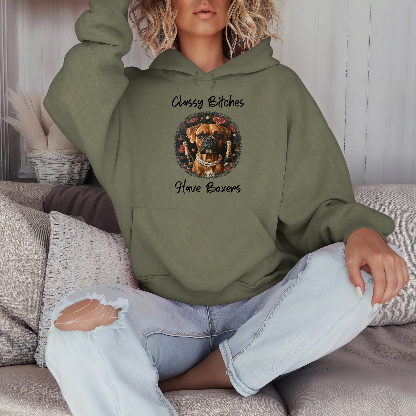 Classy Bitches Have Boxers- Classic All-Gender Hoodie