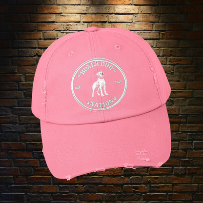 Boxer Dog Nation Logo- Distressed Hat