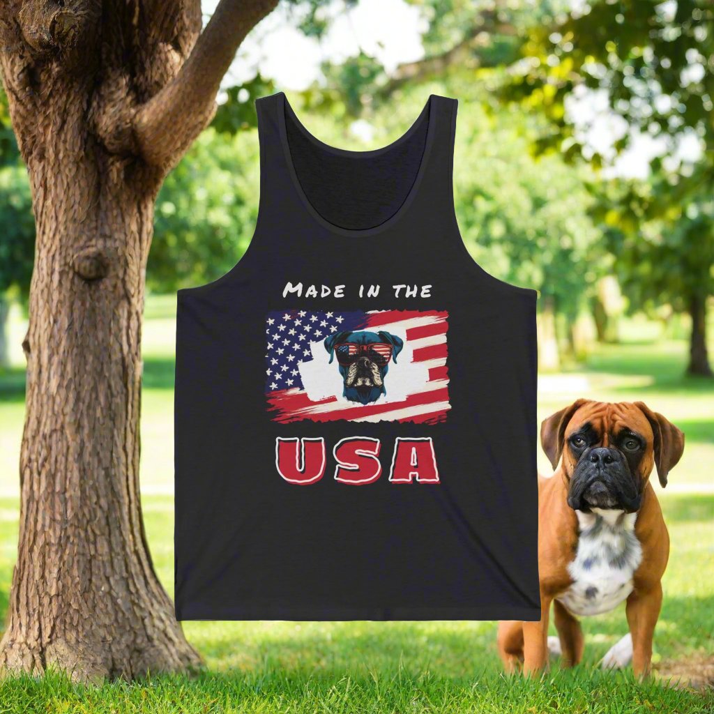 Made in the USA | USA Boxer Flag Sunglasses- Classic Tank Top