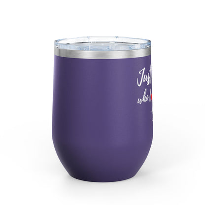 Just A Girl Who Loves Boxers - Boxer Dog Wine Tumbler