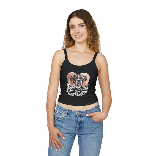 Boxers Are My Love Language - Boxer Dog Tank Top