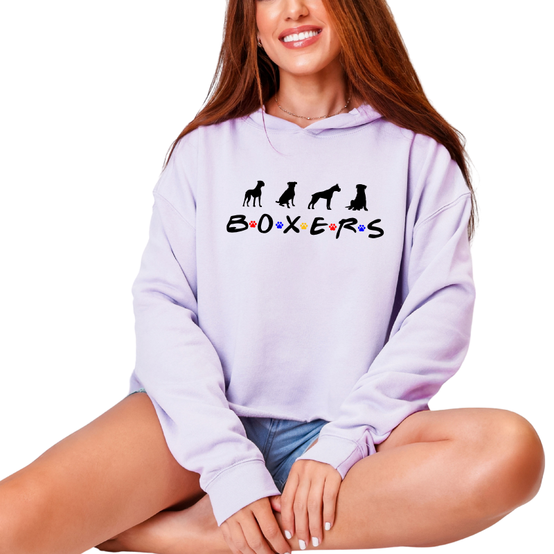 BOXERS............... But Make It Cute - Crop Hoodie