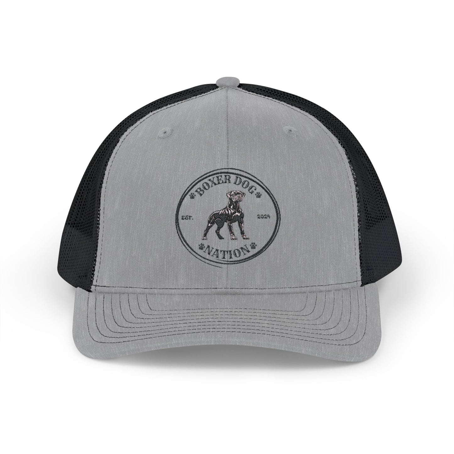 Boxer Dog Nation Logo- Snapback Trucker Hat