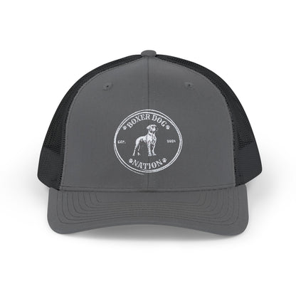 Boxer Dog Nation Logo- Snapback Trucker Hat