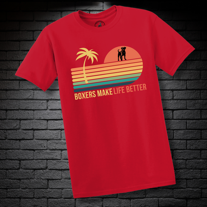 Boxers Make Life Better- Boxer Dog Classic Shirt