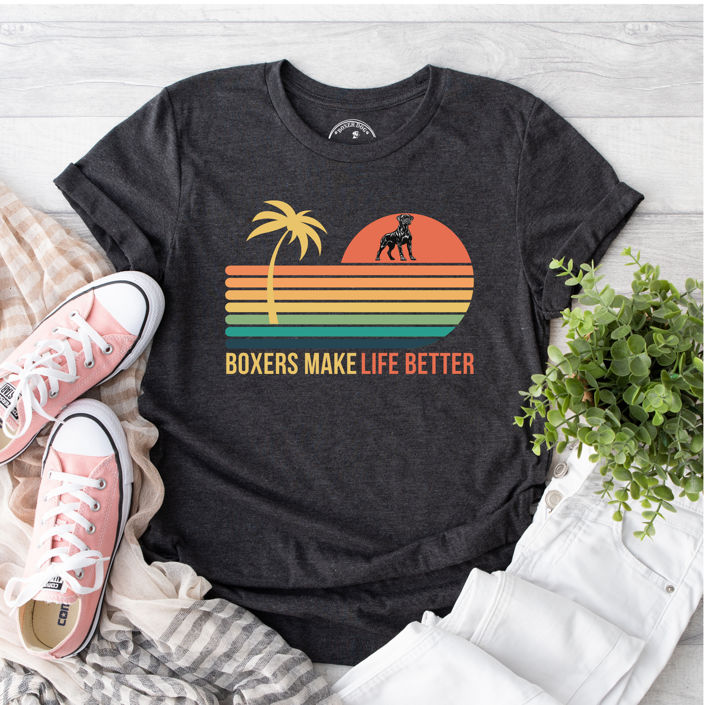 Boxers Make Life Better- Classic All Gender T-Shirt