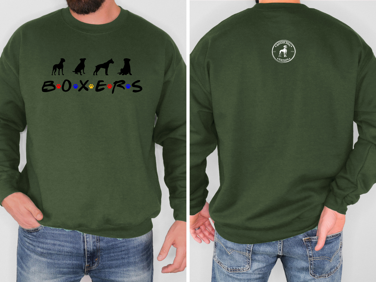 Boxers Are My People – Friends Style- Boxer Crewneck Sweatshirt