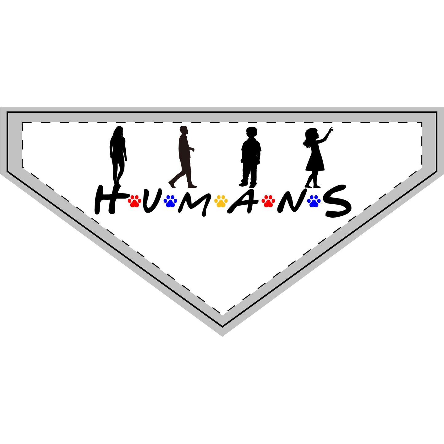 H.U.M.A.N.S. (Friends Style) - Boxer Dog Pet Bandana