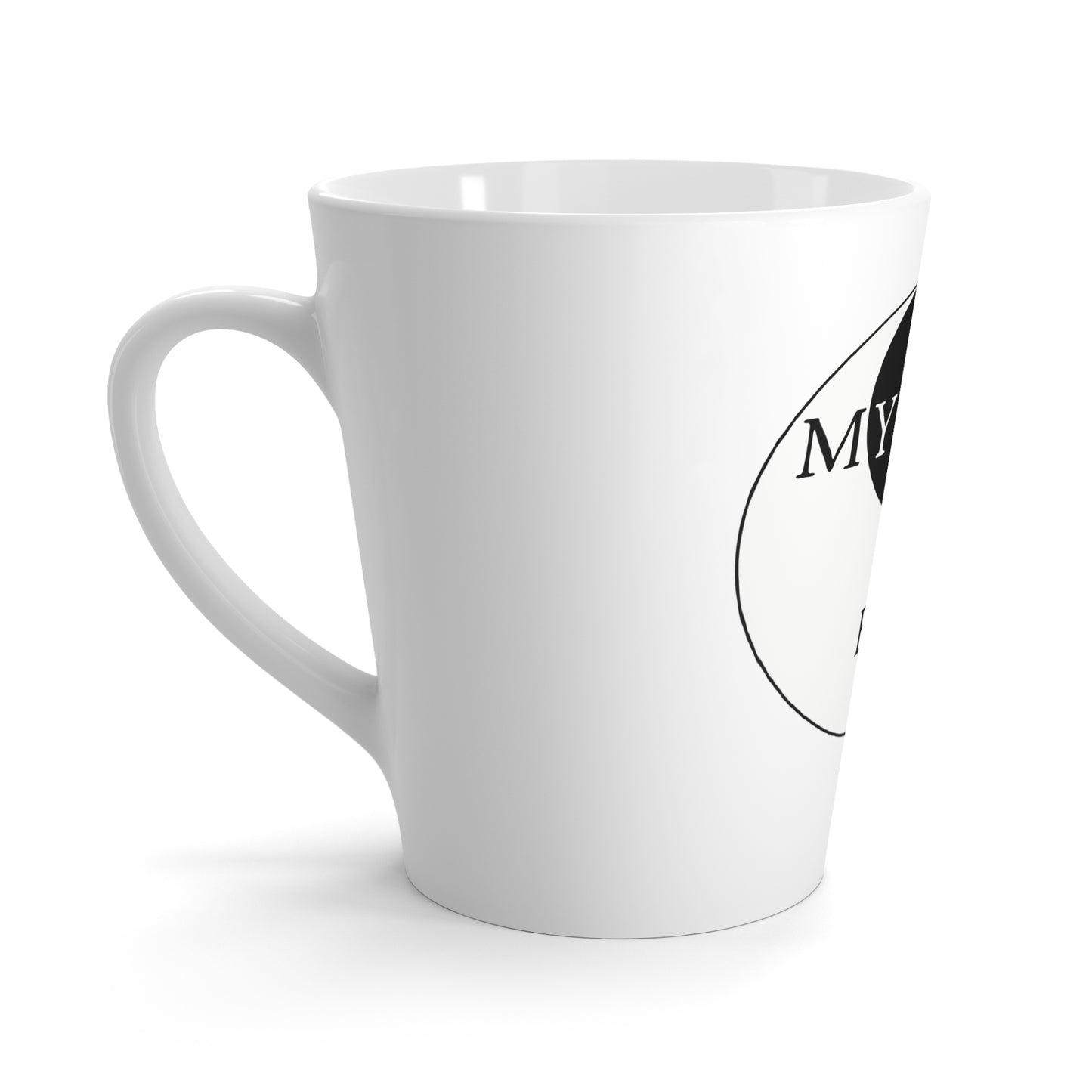 My Boxer My Yin to My Yang - Boxer Dog Latte Mug