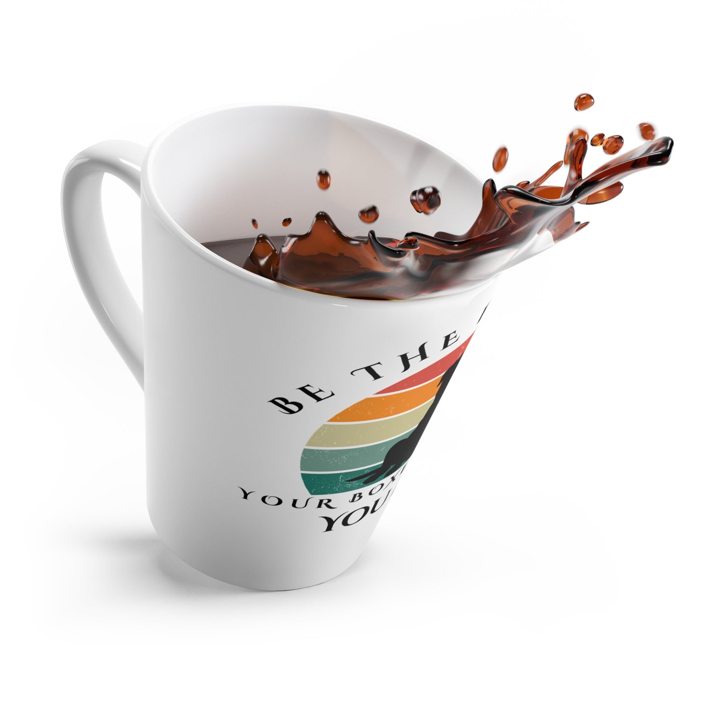 Be the Person Your Boxer Thinks You Are - Boxer Dog Latte Mug