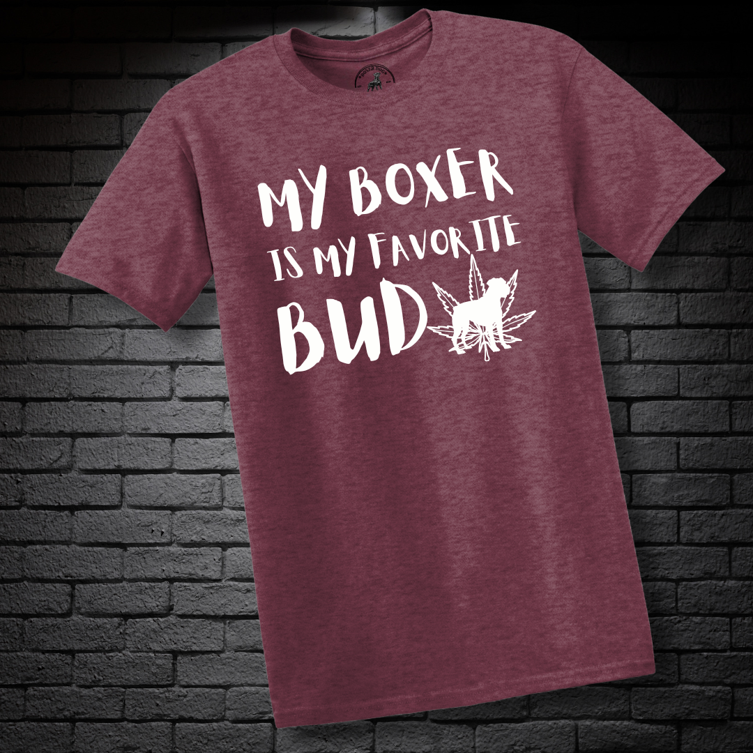 My Boxer Is My Favorite Bud (LEAF)- Boxer Dog Classic Shirt