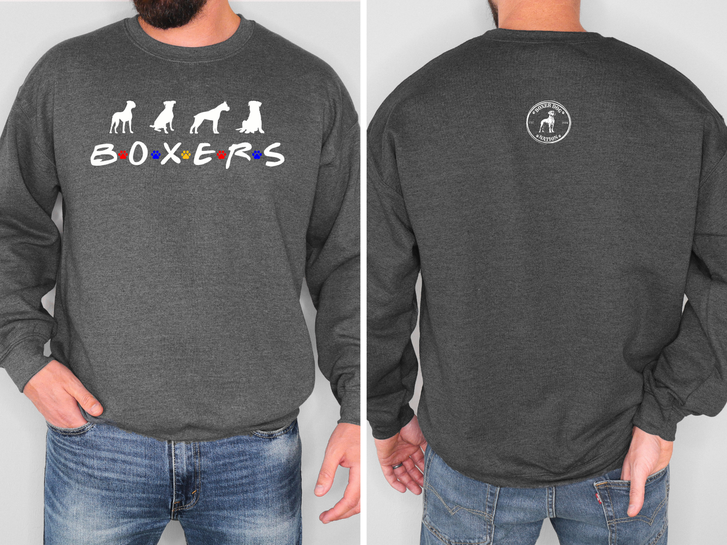 Boxers Are My People – Friends Style- Boxer Crewneck Sweatshirt