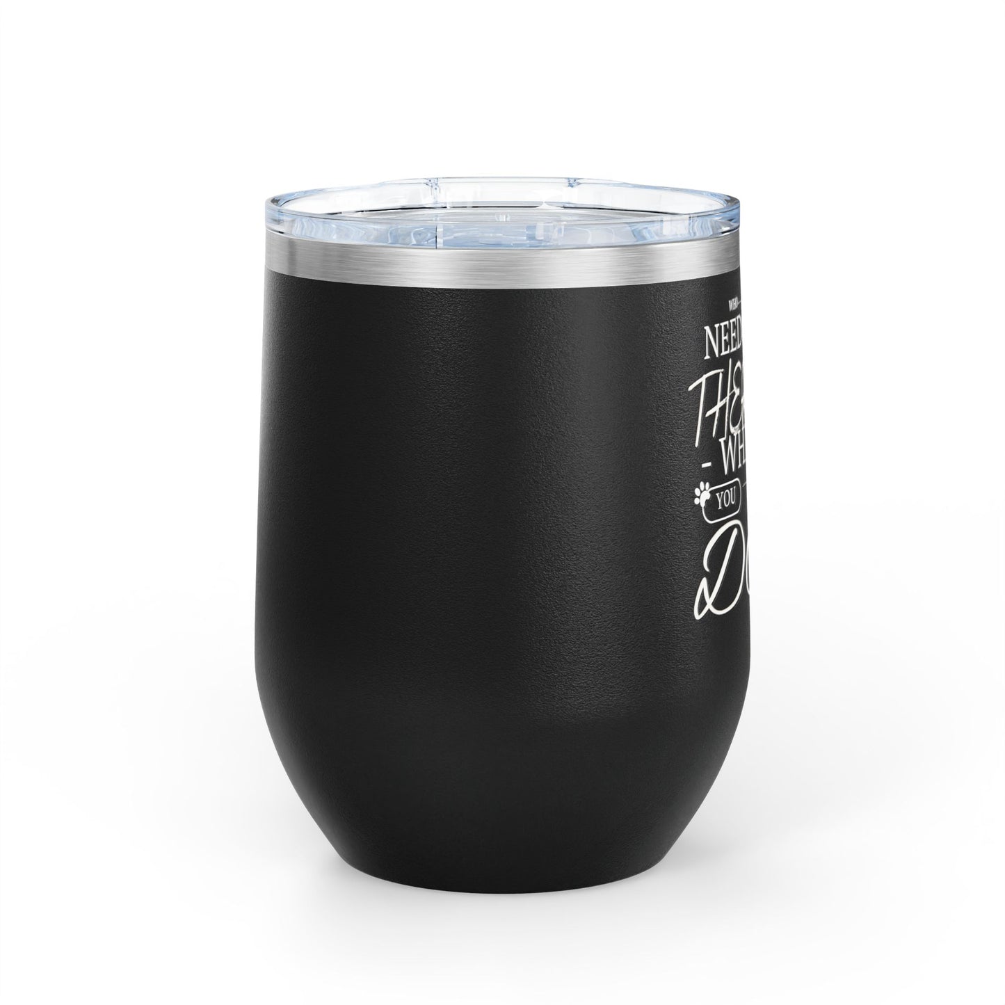 Who Needs Therapy When You Have a Dog - Boxer Dog Wine Tumbler