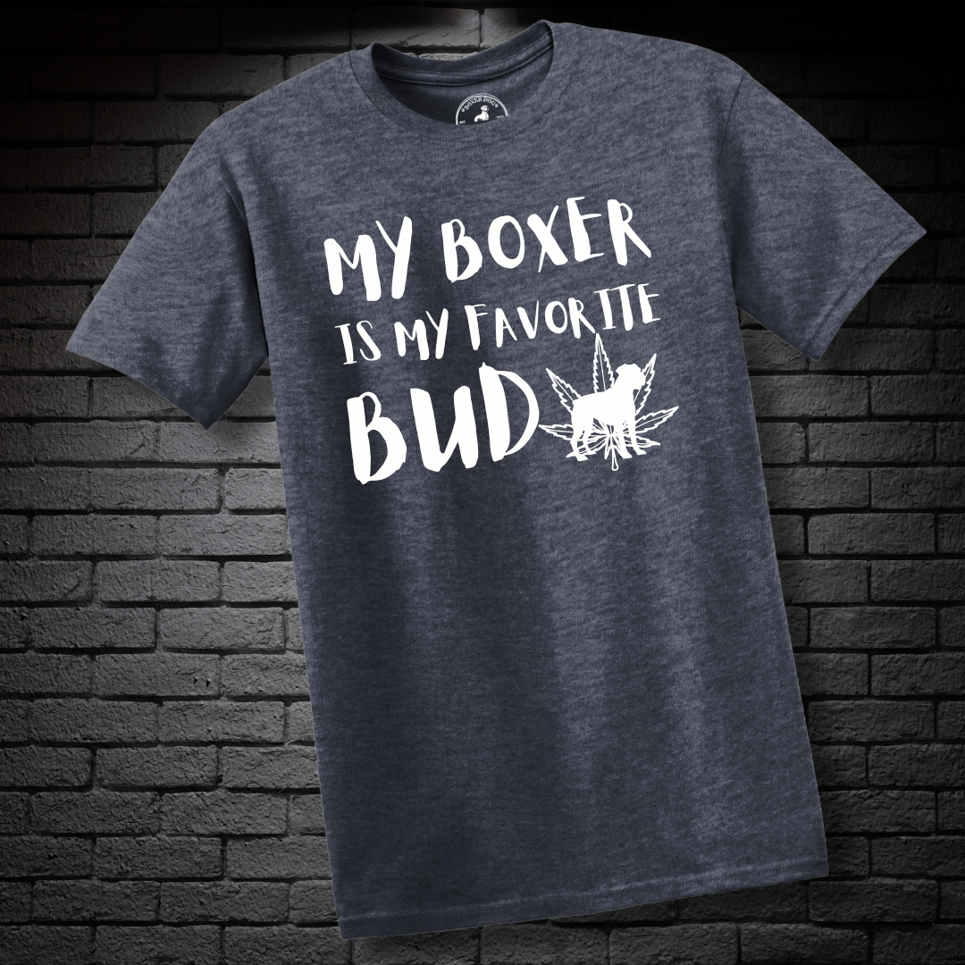 My Boxer Is My Favorite Bud (LEAF)- Boxer Dog Classic Shirt