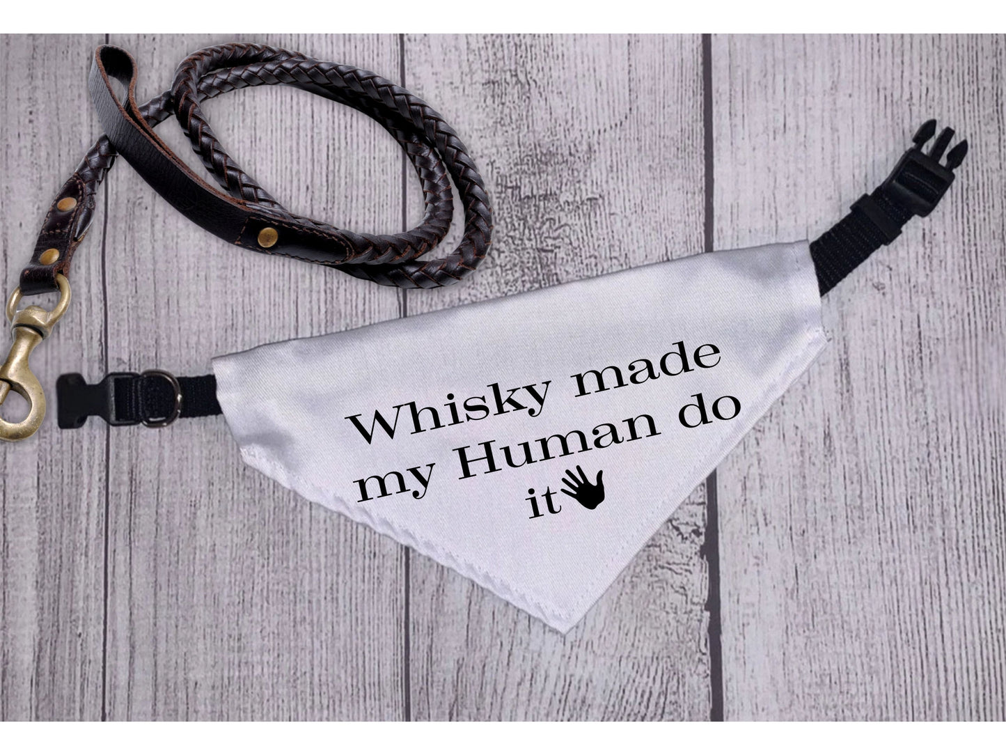 Whisky Made My Human Do It - Boxer Dog Pet Bandana