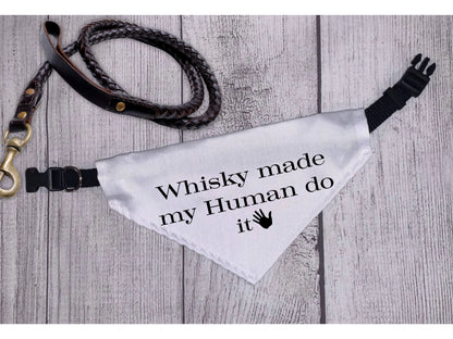 Whisky Made My Human Do It - Boxer Dog Pet Bandana