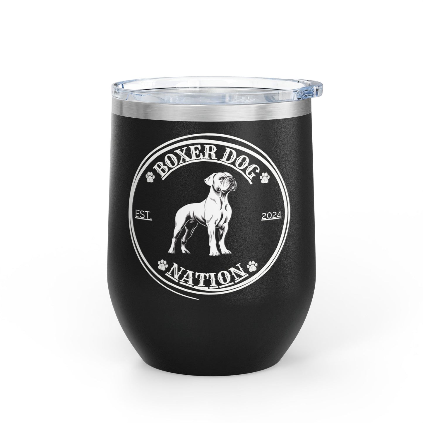 Boxer Nation Logo - Boxer Dog Wine Tumbler