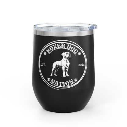 Boxer Nation Logo - Boxer Dog Wine Tumbler