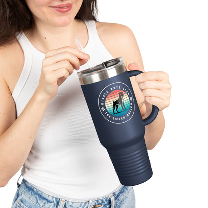 Wiggle Butt Club - Boxer Dog Insulated Travel Tumbler, 40oz