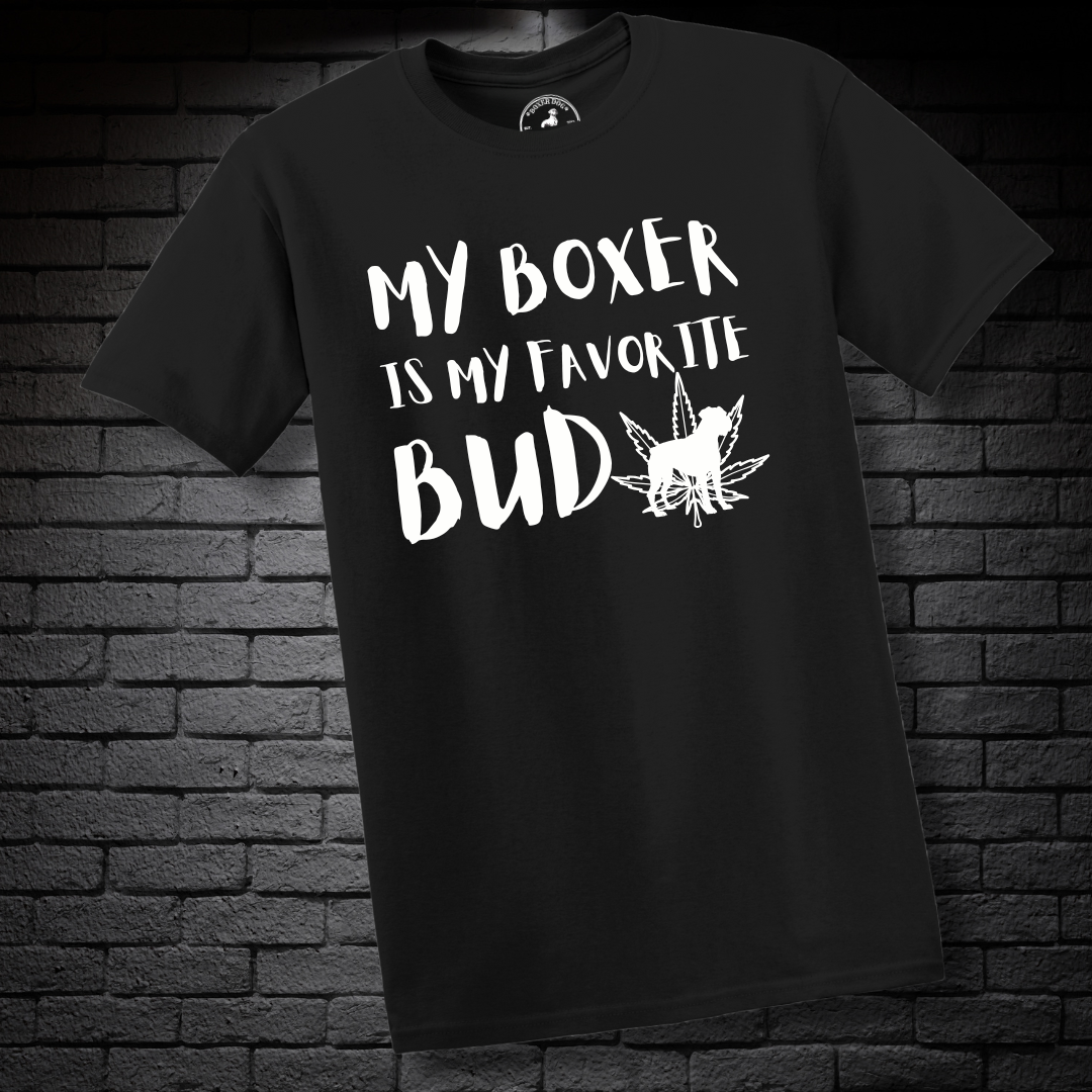 My Boxer Is My Favorite Bud (LEAF)- Boxer Dog Classic Shirt