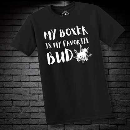 My Boxer Is My Favorite Bud (LEAF)- Boxer Dog Classic Shirt