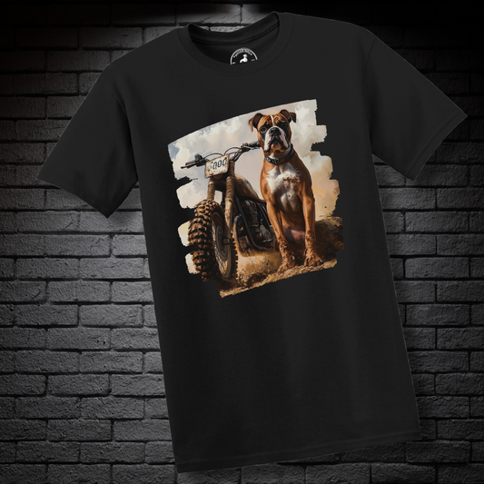 A Dirt Bike & A Boxer Dog- Boxer Dog Classic Shirt