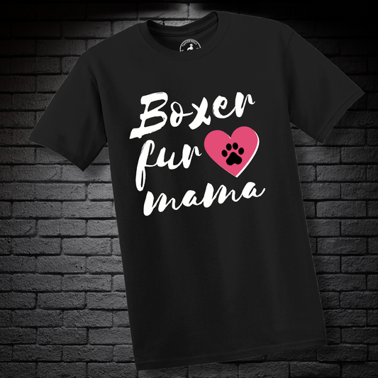 Boxer fur mama (heart and paw)- Boxer Dog Classic Shirt