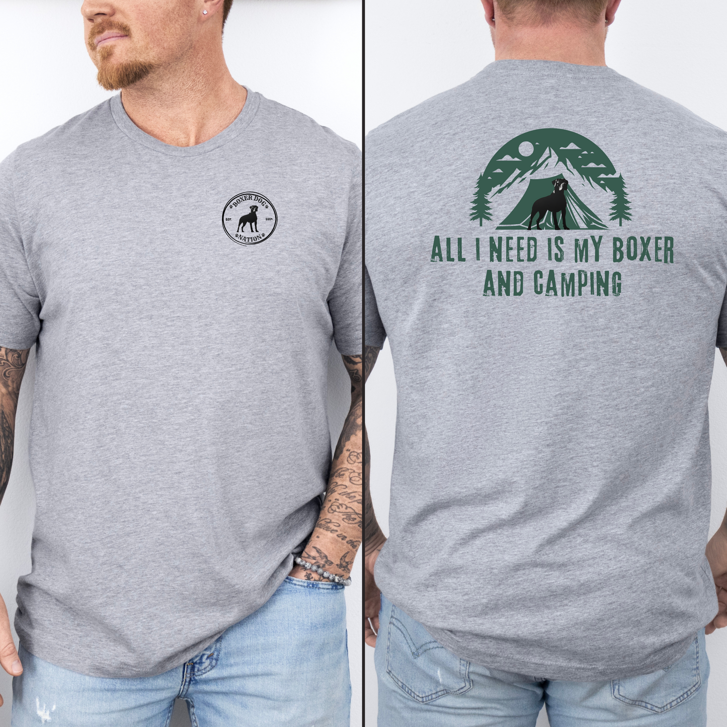 All I Need Is My Boxer And Camping- Classic All Gender T-Shirt