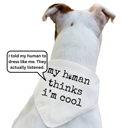 My Human Thinks I'm Cool - Boxer Dog Pet Bandana
