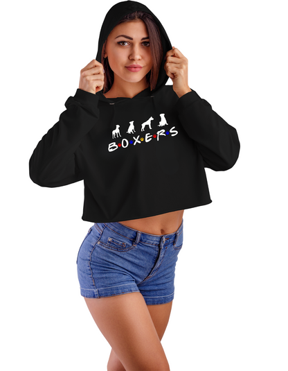 BOXERS............... But Make It Cute - Crop Hoodie